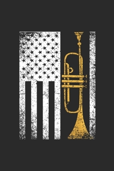 Paperback Trumpet Flag: Trumpets Notebook, Graph Paper (6" x 9" - 120 pages) Musical Instruments Themed Notebook for Daily Journal, Diary, and Book