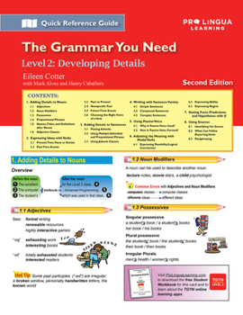 Paperback Developing Details: The Grammar You Need, Level 2 Book