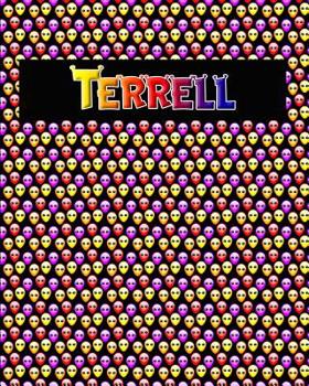 Paperback 120 Page Handwriting Practice Book with Colorful Alien Cover Terrell: Primary Grades Handwriting Book