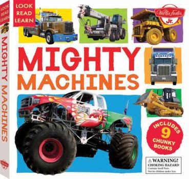 Hardcover Mighty Machines: Includes 9 Chunky Books Book