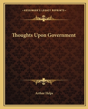 Paperback Thoughts Upon Government Book