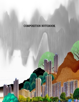 Paperback composition notebook: composition notebook Novelty Smiley, notebook paper reinforced holes, notebook college ruled, Dotted Grid Eco-Friendly Book