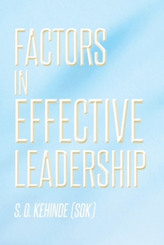 Paperback Factors in Effective Leadership Book