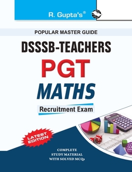 Paperback Dsssb: Teachers PGT Mathematics Exam Guide Book