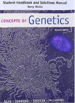 Paperback Student's Handbook and Solutions Manual for Concepts of Genetics Book
