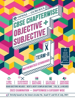 Paperback Mathematics Chapterwise Objective + Subjective for CBSE Class 10 Term 2 Exam Book