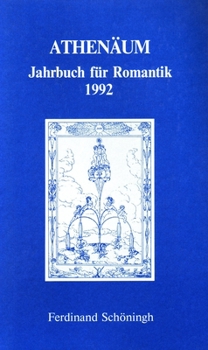 Paperback Athenäum - 2. Jahrgang 1992 - Jahrbuch Für Romantik [German] Book