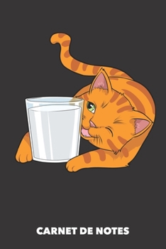 Paperback Carnet de Notes: J'adore le lait A5 pointill? / grille de points - 120 pages pour propri?taires de chats [French] Book