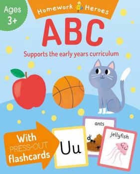 Paperback Homework Heroes: ABC: With Press-Out Flashcards Book