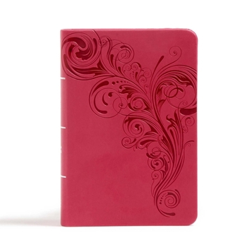 Imitation Leather CSB Large Print Compact Reference Bible, Pink Leathertouch [Large Print] Book