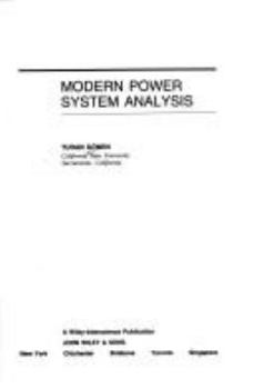 Hardcover Modern Power System Analysis Book