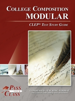 Hardcover College Composition Modular CLEP Test Study Guide Book