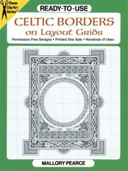 Paperback Ready-To-Use Celtic Borders on Layout Grids Book