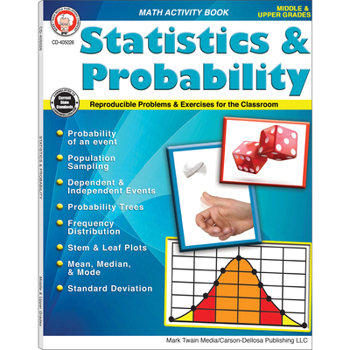 Paperback Statistics & Probability, Grades 5 - 12 Book