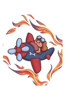 Paperback Funny Dog Pilot Notebook: Graph Paper Journal 6x9 - 120 Pages Book