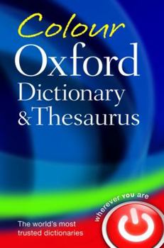 Paperback Colour Oxford Dictionary and Thesaurus Book