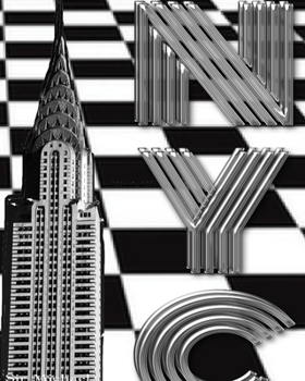 Paperback checker board New York City Chrysler Building creative drawing journal: checker board New York City Chrysler Building creative drawing journal Book