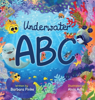 Hardcover Underwater ABC - A Marine Life Alphabet Book for Children Book
