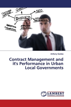 Paperback Contract Management and it's Performance in Urban Local Governments Book