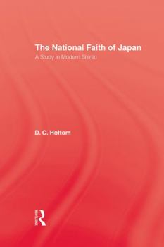 Paperback National Faith of Japan: A Study in Modern Shinto Book