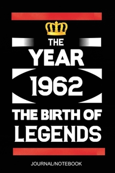 The Year 1962 The Birth Of Legends: A5 notizbuch 58 Jahre Geschenkidee, geburtstag geschenk 58, Schönes Liniertes Notizbuch 58 geburtstag ideen Für Frauen Männer Geboren 1962, 58 Jahre geschenk
