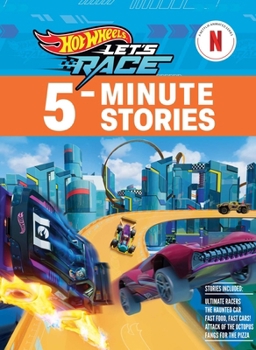 Hardcover Hot Wheels Let's Race: 5-Minute Stories Book