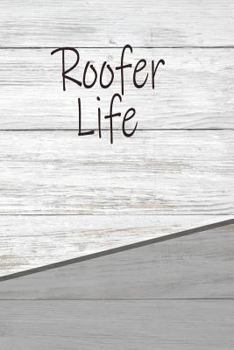 Roofer Life: Personalized Rustic Isometric Dot Notebook 120 pages 6"x9"