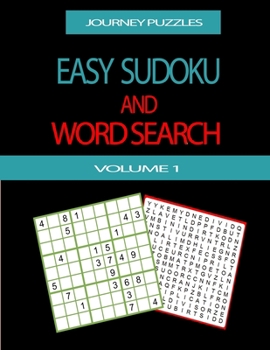 Paperback Journey Puzzles: Easy Sudoku and Word Search (Volume 1) - 80 PUZZLES Book
