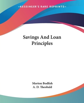 Paperback Savings And Loan Principles Book