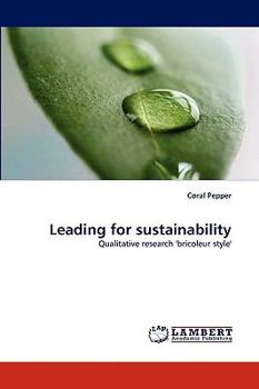 Paperback Leading for sustainability Book