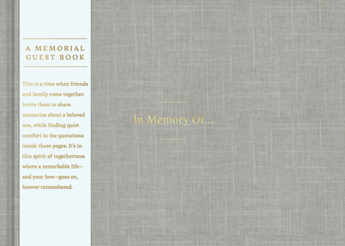 Hardcover In Memory Of... -- A Memorial Guest Book