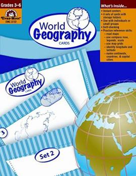 Paperback World Geography Cards, Grades 3-6 Book