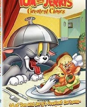 Paperback Notebook: Tom and Jerry Cartoon Soft Glossy Cover College Ruled Lined Pages Book 7.5 x 9.25 Inches 110 Pages Book