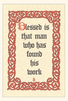 Paperback Vintage Journal Blessed is Man who Works Book