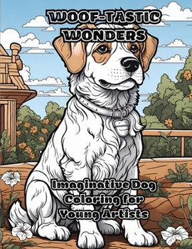 Paperback Woof-tastic Wonders: Imaginative Dog Coloring for Young Artists Book