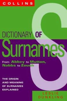 Paperback Dictionary of Surnames Book