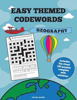 Paperback Easy Themed Codewords: Geography Book