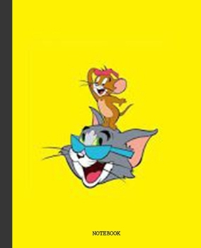 Paperback Notebook: Cartoon Tom and Jerry Soft Glossy Cover Graph Paper Pages Book 7.5 x 9.25 Inches 110 Pages Book