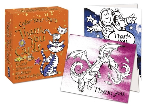 Cards Color Your Own Thank You Cards [With 100 Stickers and 20 Envelopes and 5 Sheets of Activities] Book