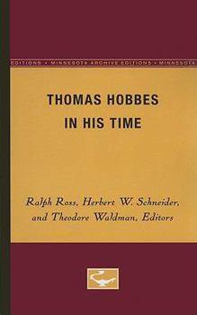 Paperback Thomas Hobbes in His Time Book