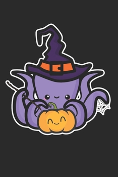 Pumpkin Octopus: 6x9 Ruled Notebook, Journal, Daily Diary, Organizer, Planner