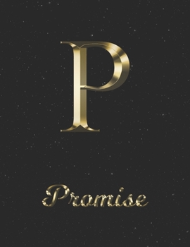 Paperback Promise: 1 Year Daily Planner (12 Months) - Yellow Gold Effect Letter P Initial First Name - 2020 - 2021 - 365 Pages for Planni Book