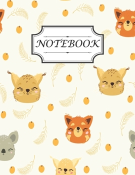 Paperback Notebook: With Cute Animals. Red Panda, Koala, Lynx Suitable For Writing Notes And Gift Idea For Women, Men, Teens, Kids, Boys, Book