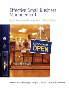 Hardcover Effective Small Business Management: An Entrepreneurial Approach Book
