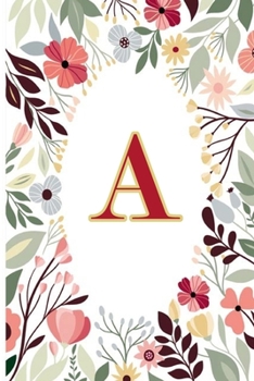 Paperback A: Cute Initial Monogram Letter A To Do List Notebook Book