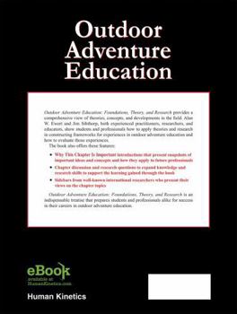 Hardcover Outdoor Adventure Education: Foundations, Theory, and Research Book