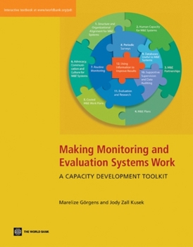 Paperback Making Monitoring and Evaluation Systems Work: A Capacity Development Toolkit Book