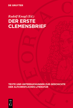 Hardcover Der Erste Clemensbrief [German] Book