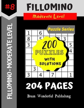 Paperback Fillomino Puzzle Series: 200 Brain Teasers Puzzle Book Collection [Large Print] Book