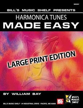 Paperback Harmonica Tunes Made Easy [Large Print] Book
